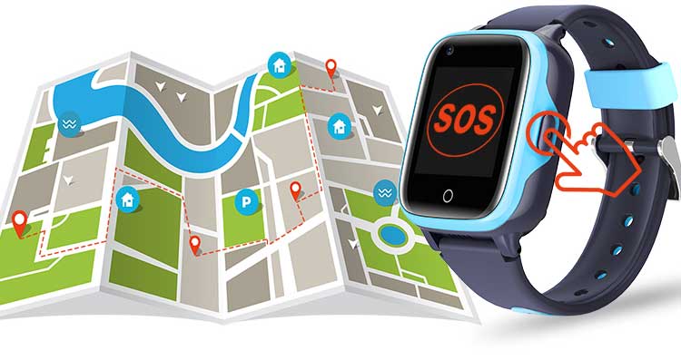 KidSafe Prime 4G gyerek okosóra GPS helymeghatározás