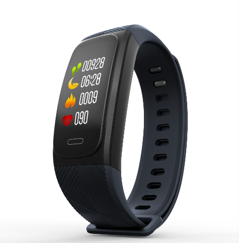 WayGo Style fekete sport okoskarkötő GPS és vérnyomásmérő