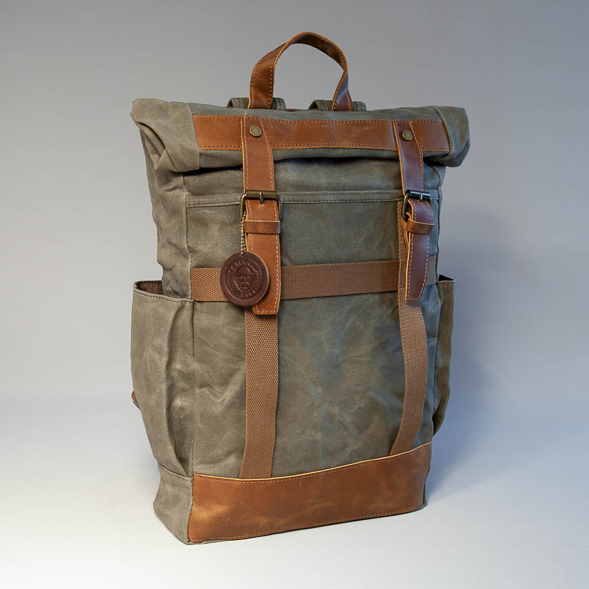 The Moreton XL Waxed Canvas Roll Top Backpack – Cotswold Hipster