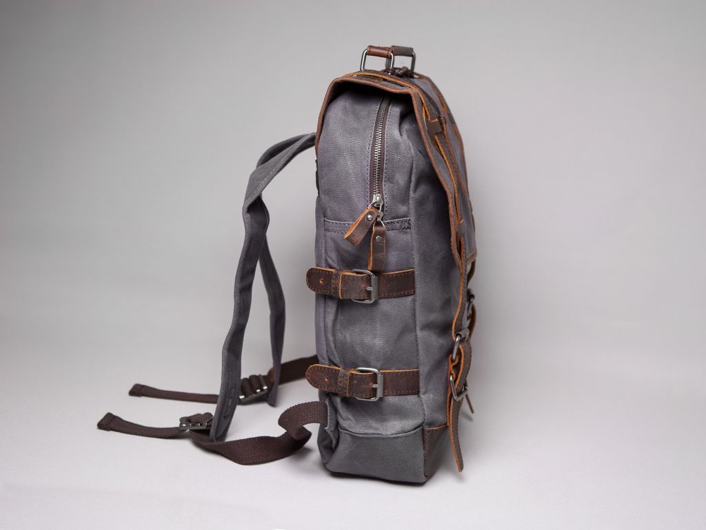 waxed canvas camera backpack