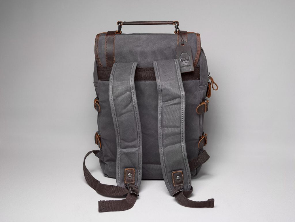 The Stanton Heavy Grade Waxed Canvas and Leather Camera Bag Backpack ( – Cotswold Hipster