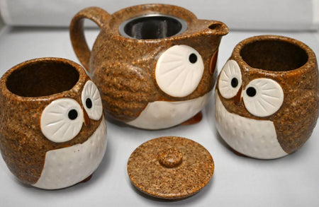 Owl-themed Teapot Set