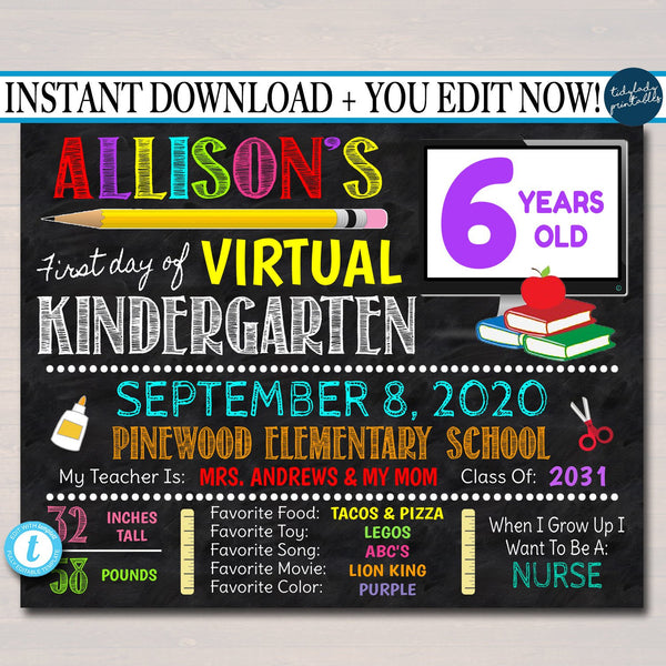 virtual first day of school