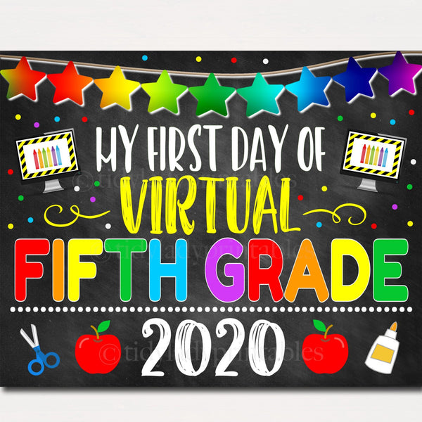 virtual back to school sign
