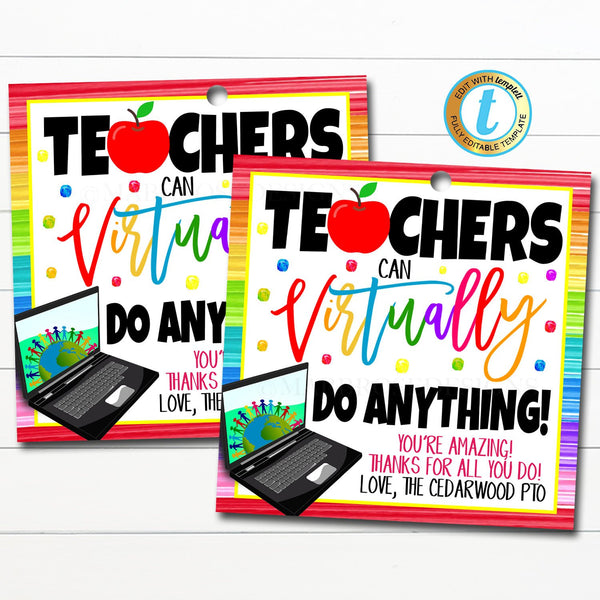 virtual teacher gift tag