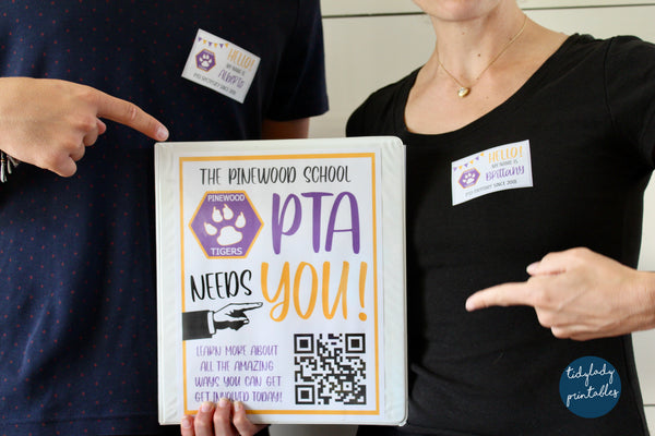 join the school pto poster with qr code