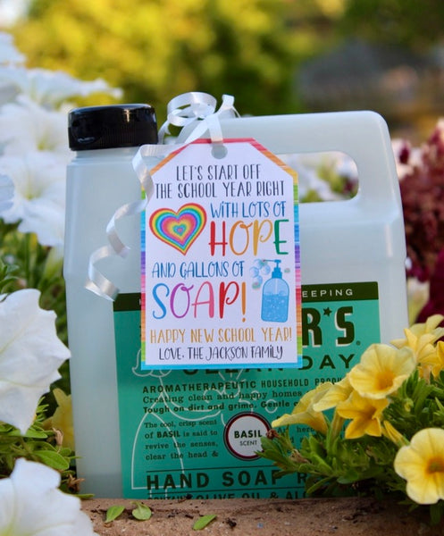 back to school soap tag