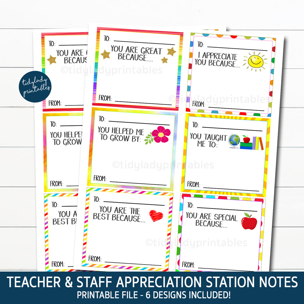 appreciation station thank you notes