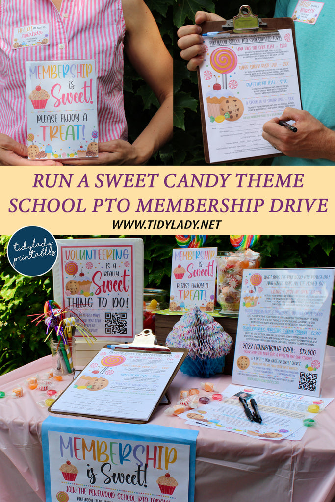 candy sweet theme school membership drive toolkit