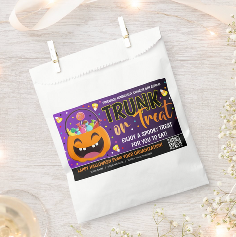 trunk or treat favor bags