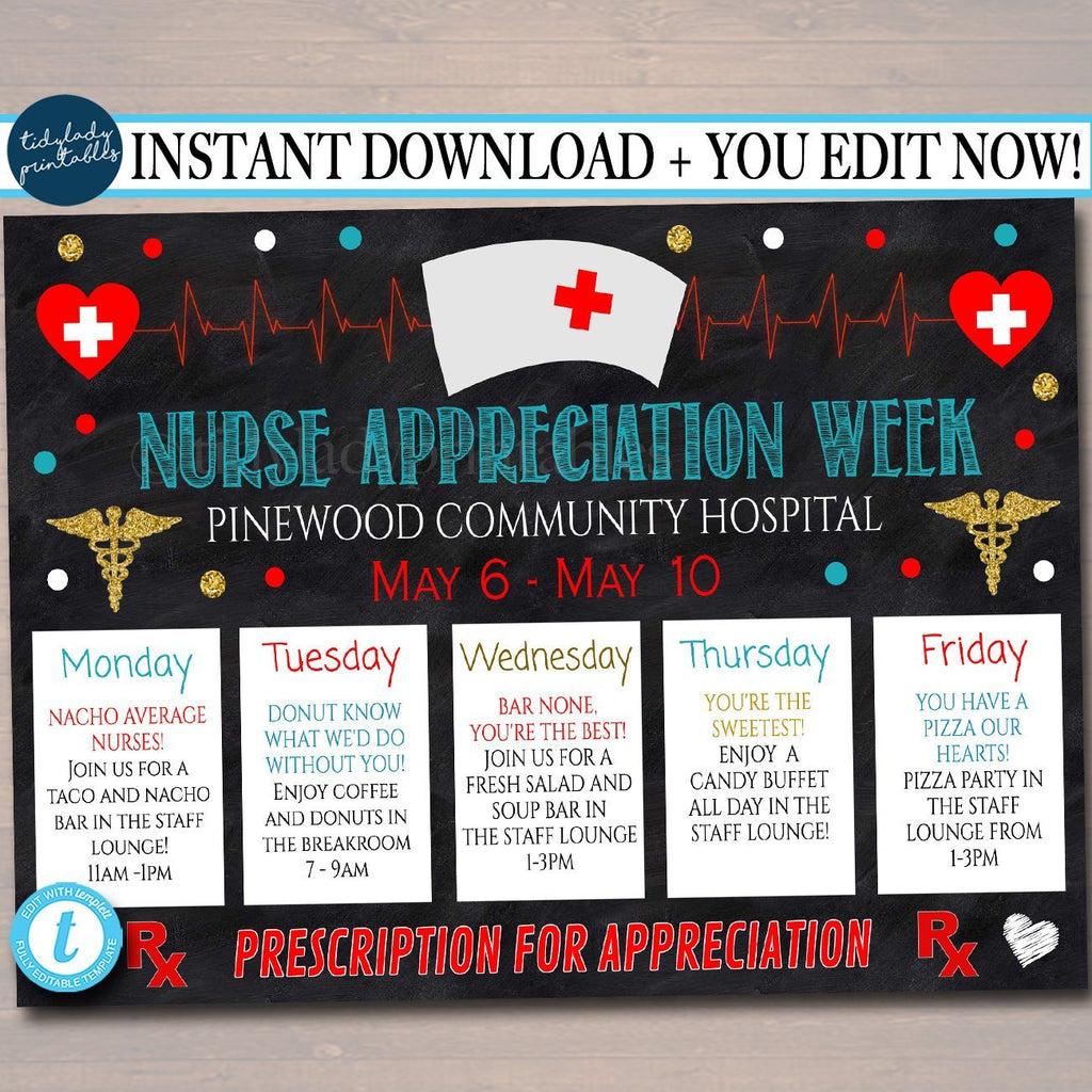 The Best Ideas for Nurse Appreciation Week — TidyLady Printables