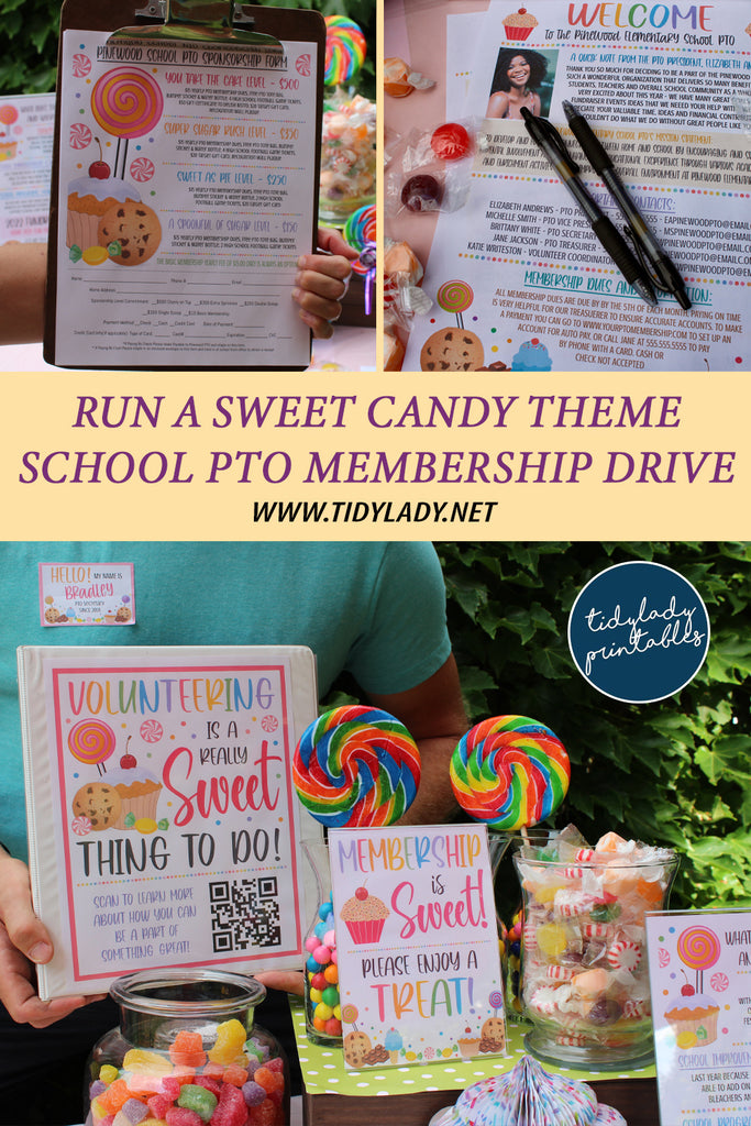 sweet theme school pto membership drive