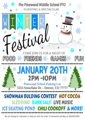 winter festival flyer