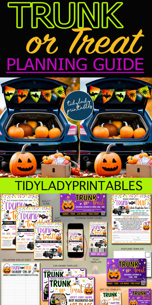 trunk or treat fundraiser templates