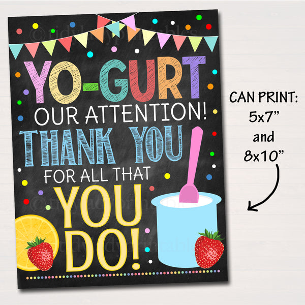 Teacher Appreciation Breakfast Printable Food Decor Signs Tidylady Printables 1706