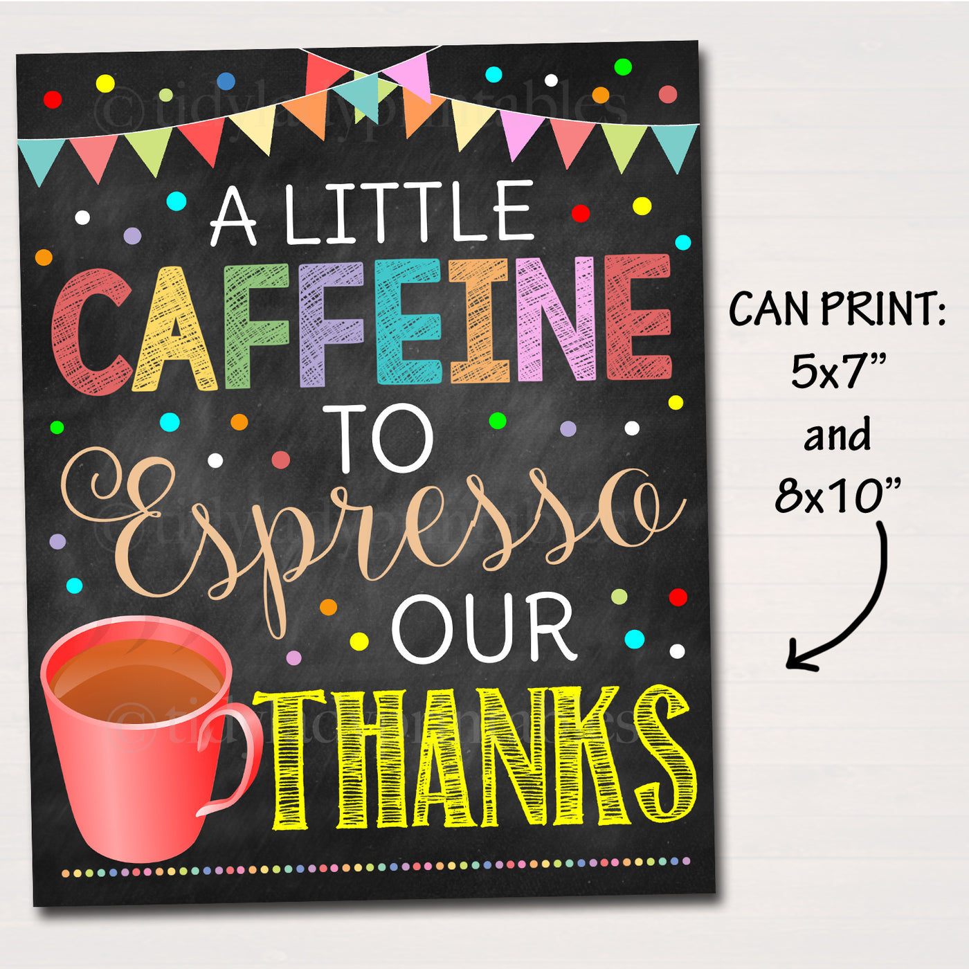 Teacher Appreciation Breakfast Printable Food Decor Signs — Tidylady Printables 2161