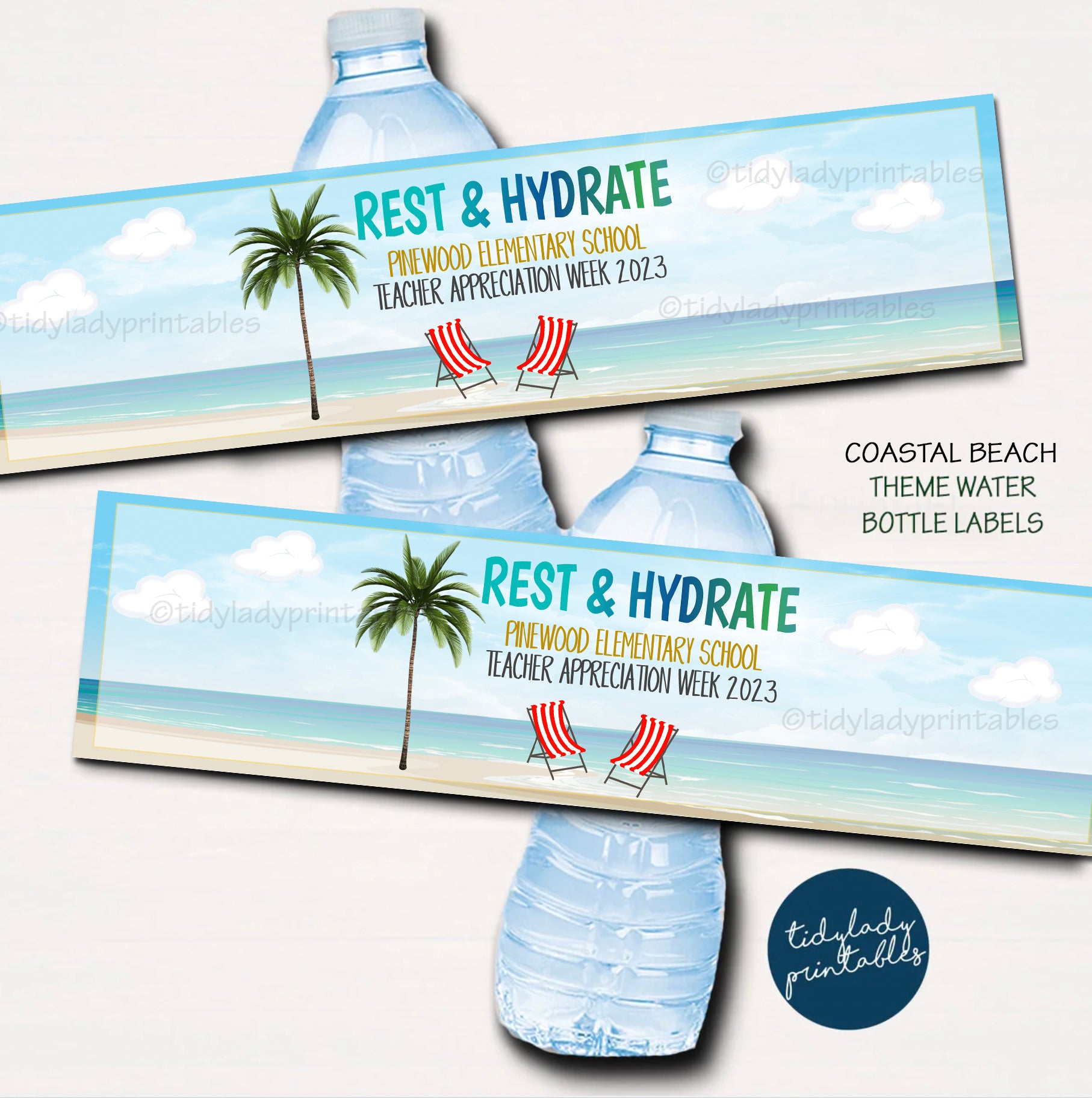 Soccer Water Bottle Labels. Sports Party Labels. Printable 