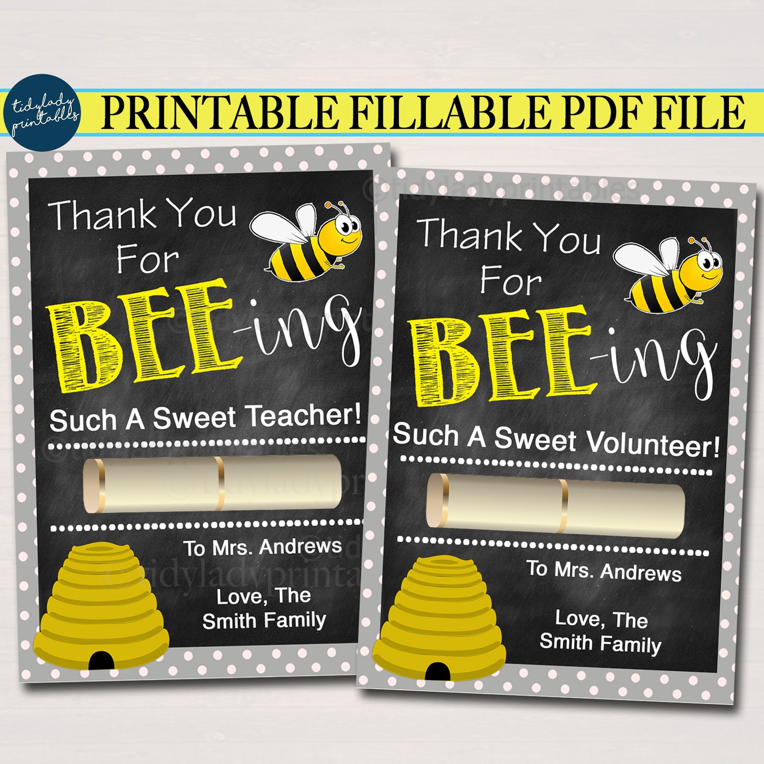 Back to School Bee Gift Tag  So excited you're going to BEE — TidyLady  Printables