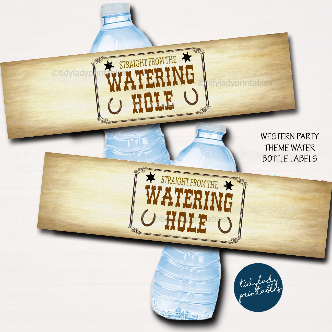 Water bottle labels