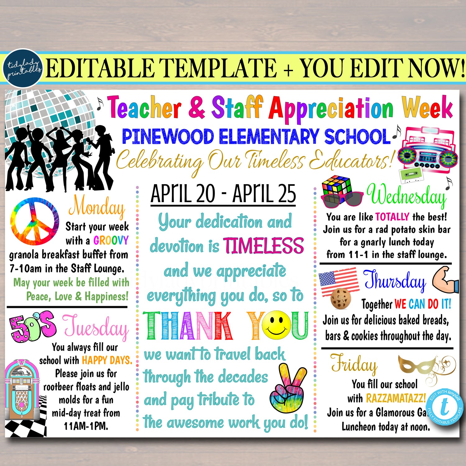 teacher appreciation week ideas themes