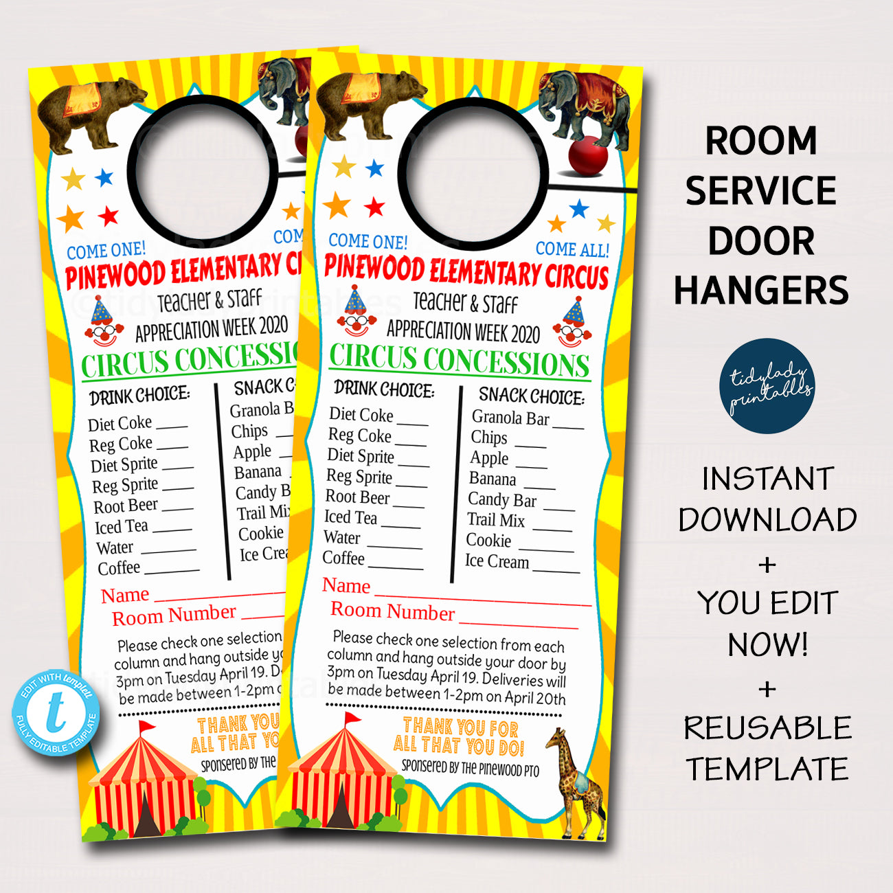 Reusable Door Hangers