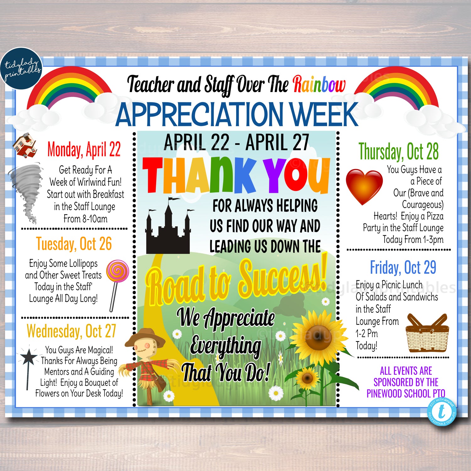 Happy Teacher Appreciation Week Tag, Printable - My Party Design