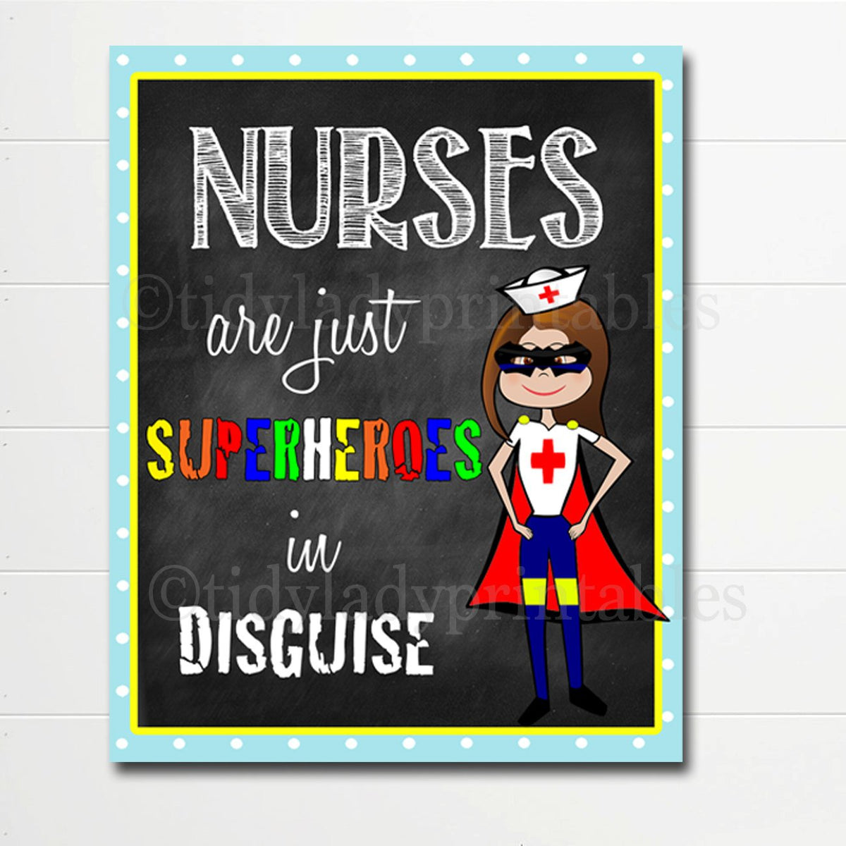 School Nurse Poster TidyLady Printables