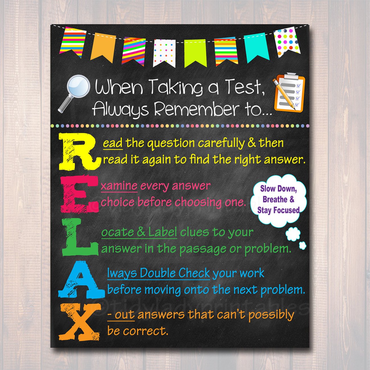 Printable Classroom Poster Pack for Middle School - Maneuvering