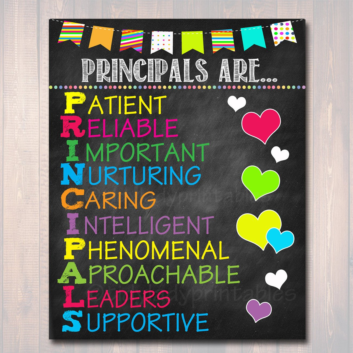 School Principal Poster TidyLady Printables