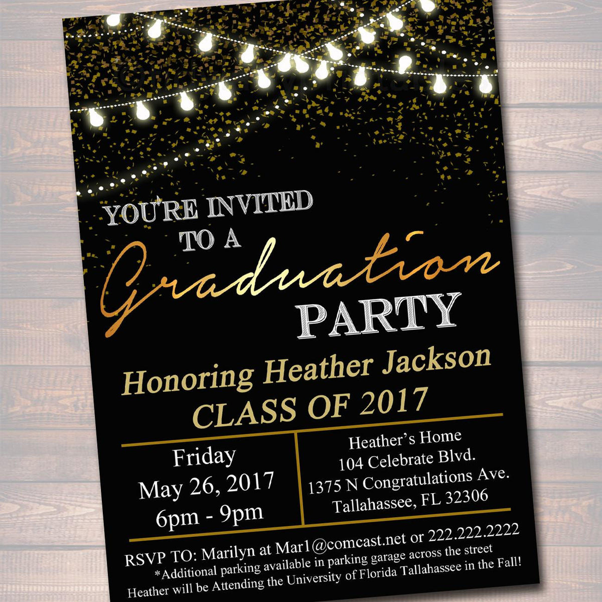 Graduation Party Invitation | TidyLady Printables