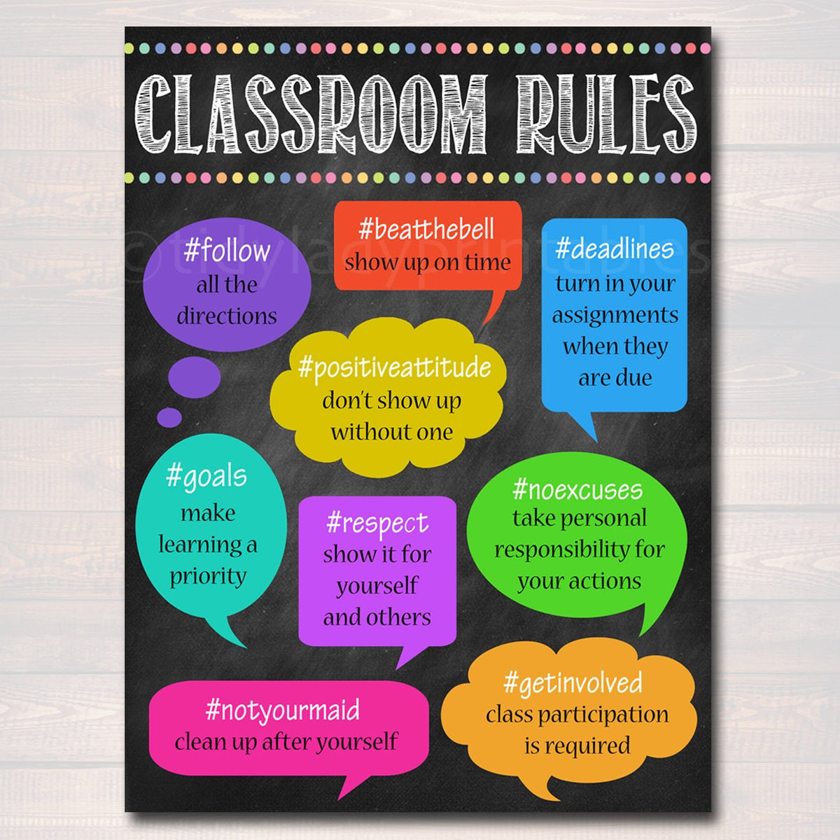 hashtag-classroom-rules-poster-classroom-policies-poster-classroom-r-tidylady-printables