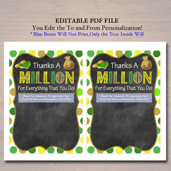 thank you lottery ticket holder printable appreciation