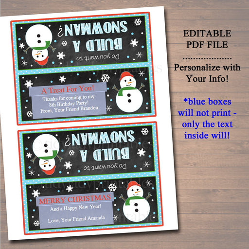 Printable Christmas Goodie Bag Tags - She Wears Many Hats