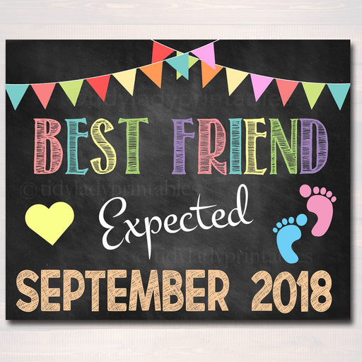 Tie Breaker Pregnancy Announcement, Printable Chalkboard Poster Sibling  Pregancy Reveal, Expecting Third Child Halloween Sign Boo-y or Ghoul