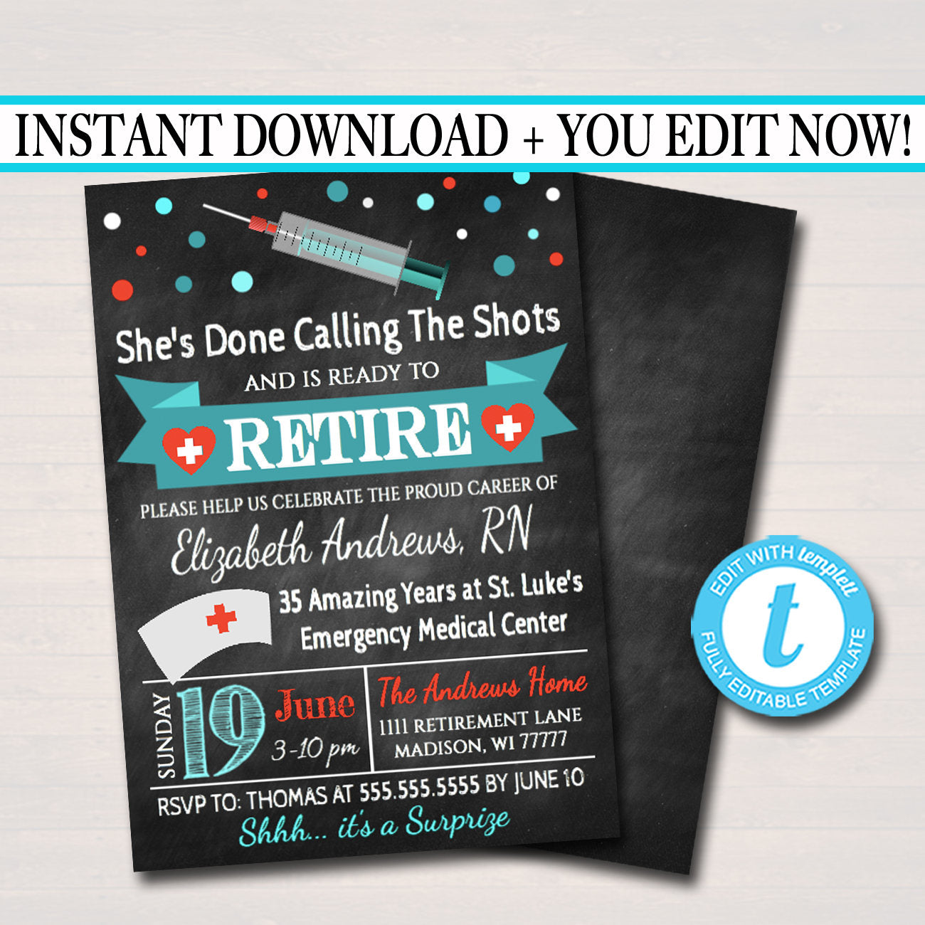 teacher retirement invitations