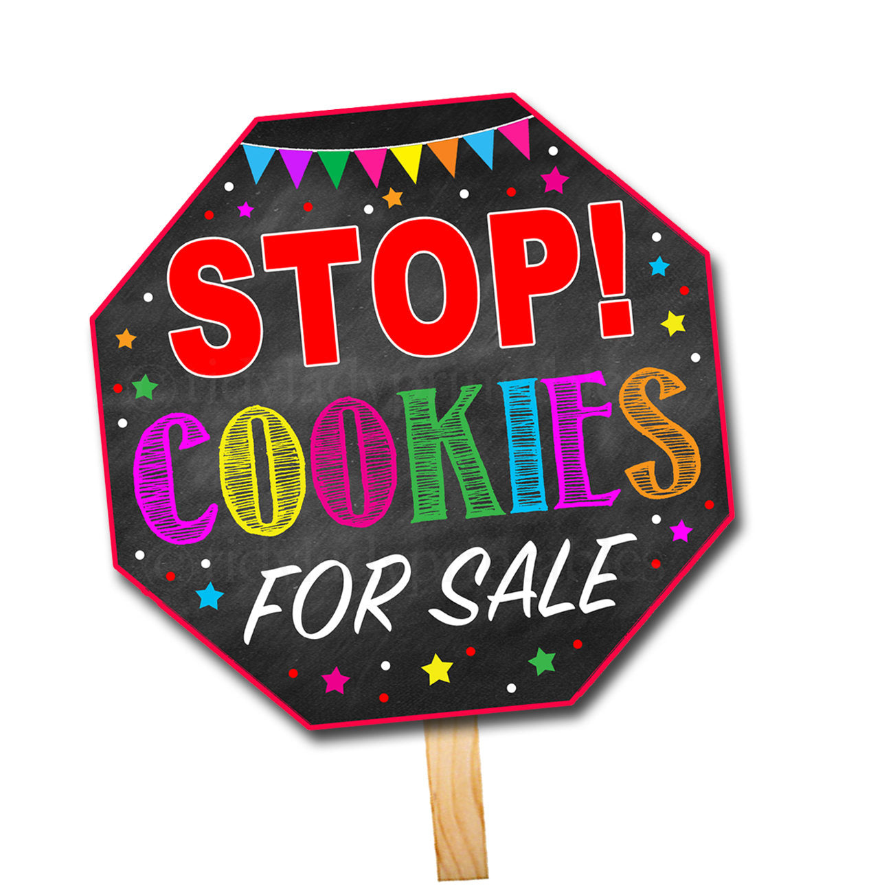 cookie booth stop sign stop cookies sold here printable cookie drop tidylady printables