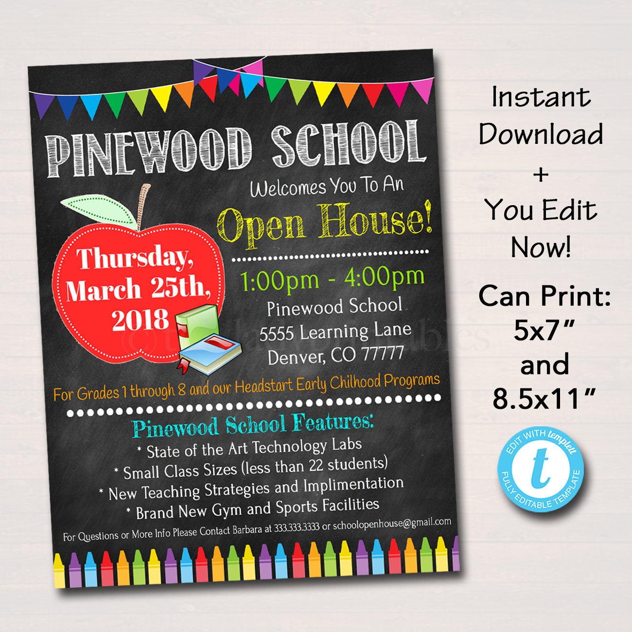 daycare open house flyers