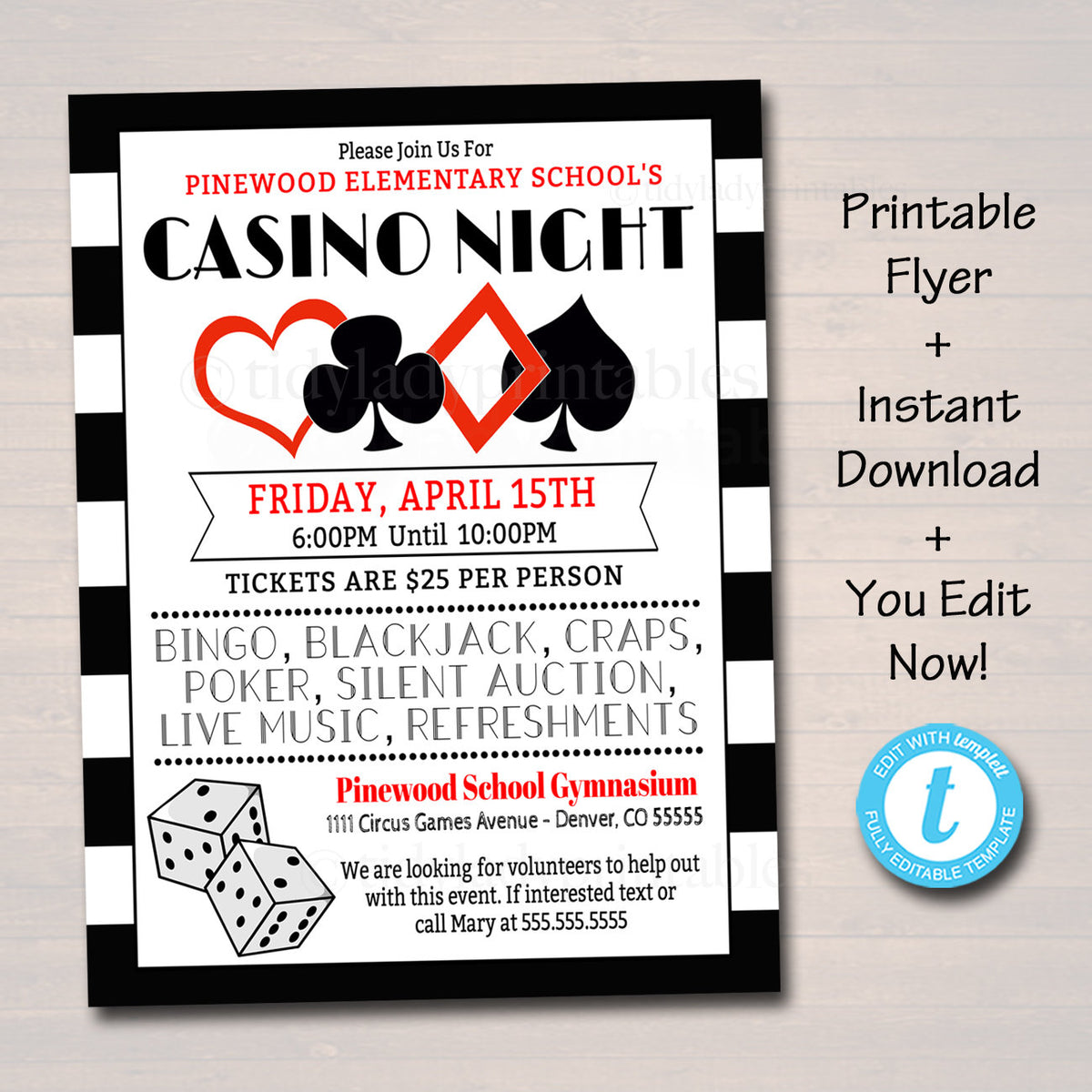 casino night fundraiser