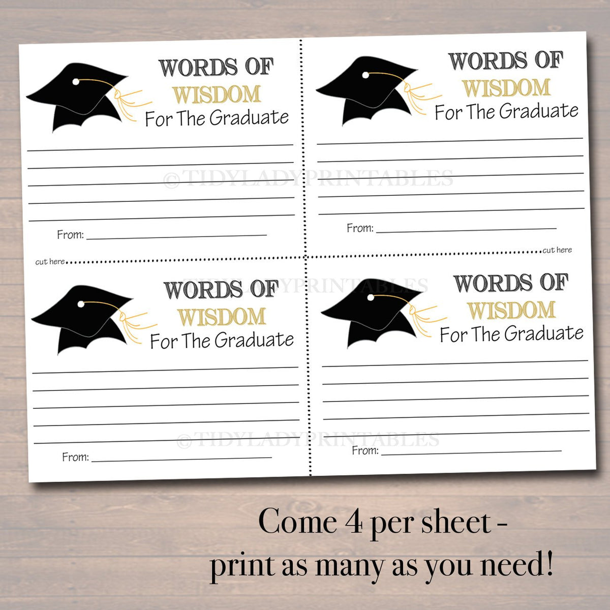Advice For The Graduation Cards Free Printable
