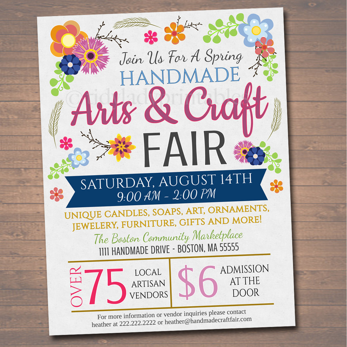 arts-craft-fair-event-flyer-tidylady-printables