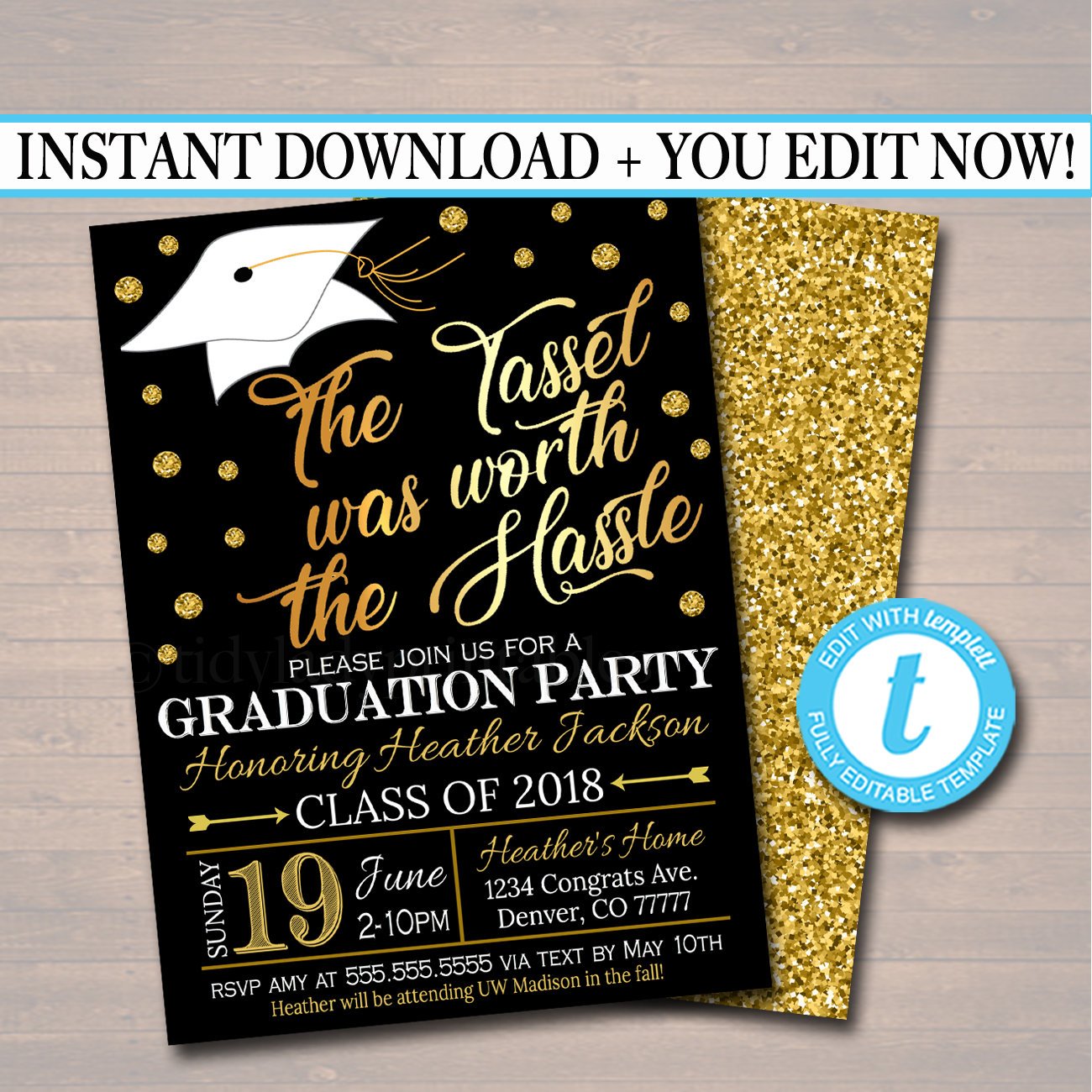 college graduation invitations