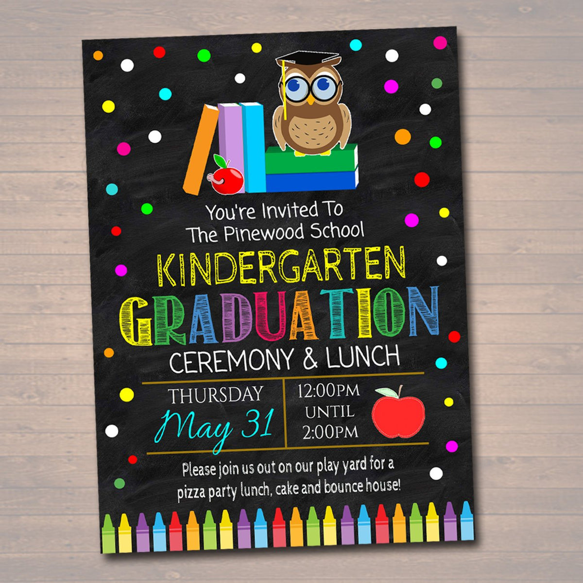 elementary school graduation invitation tidylady printables