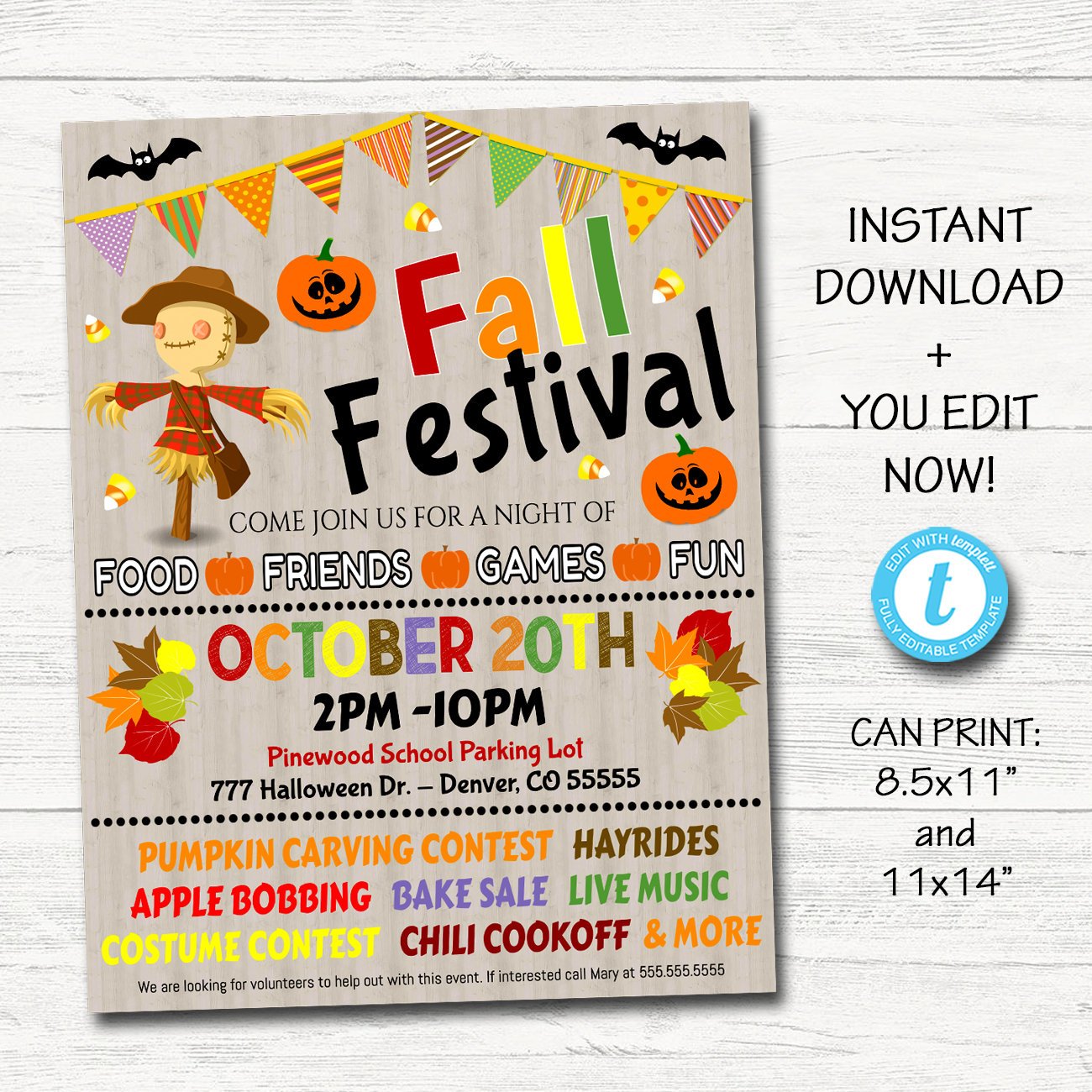 fall festival flyer