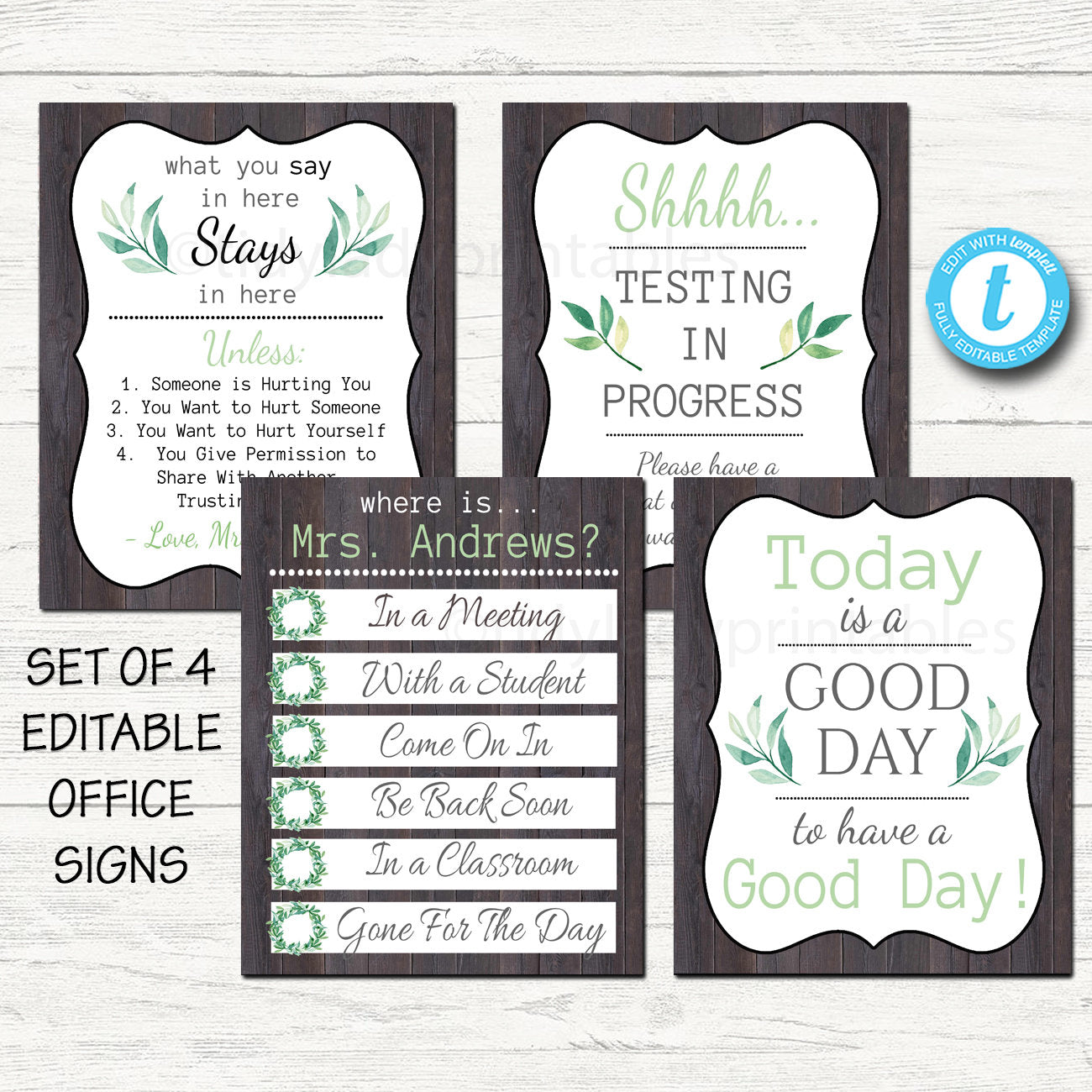 meeting in progress sign template