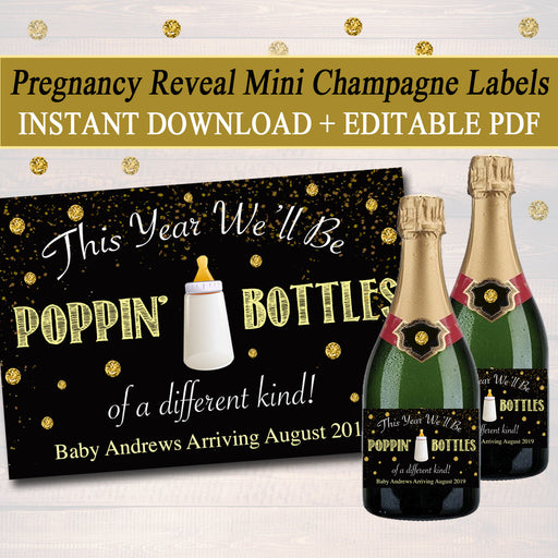 Labels for Mini Champagne Bottles