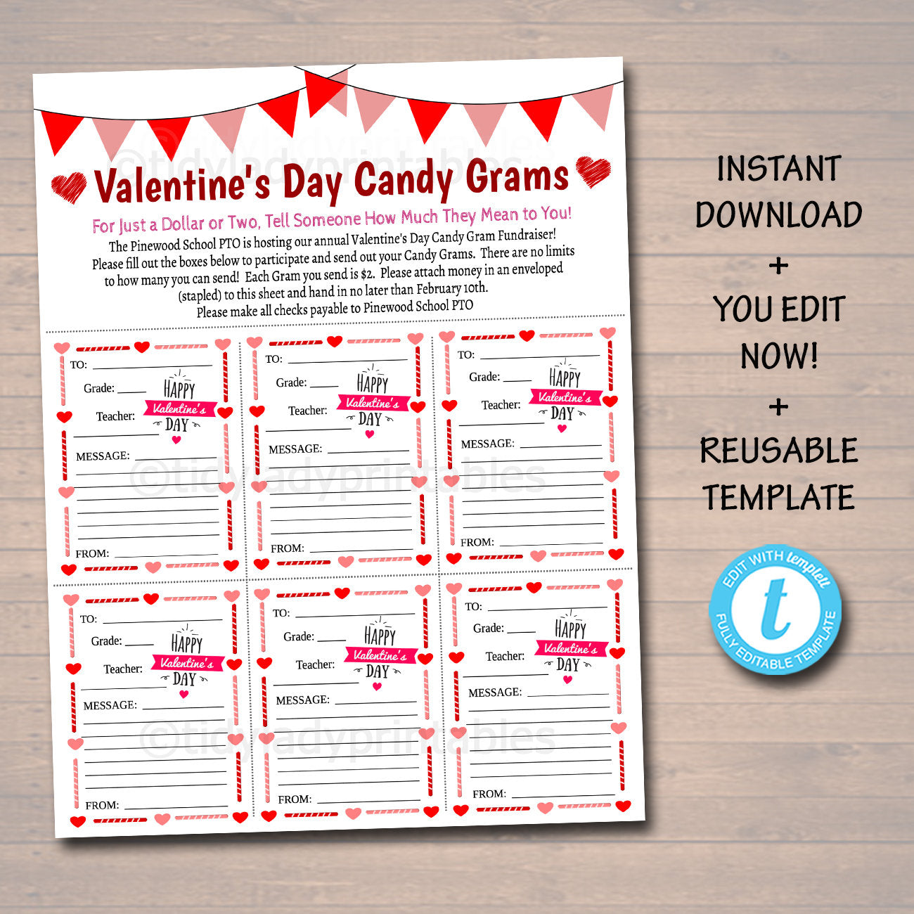 valentine-s-day-candy-gram-flyer-school-fundraiser-template-tidylady