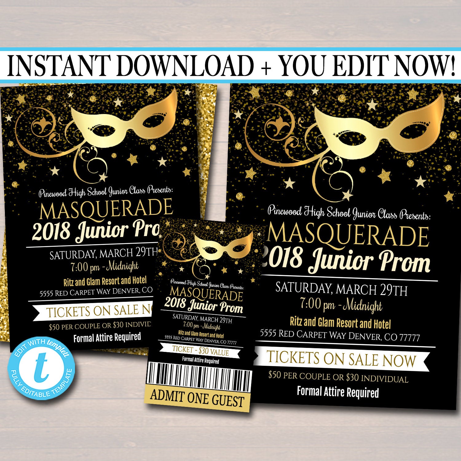 prom party invitations