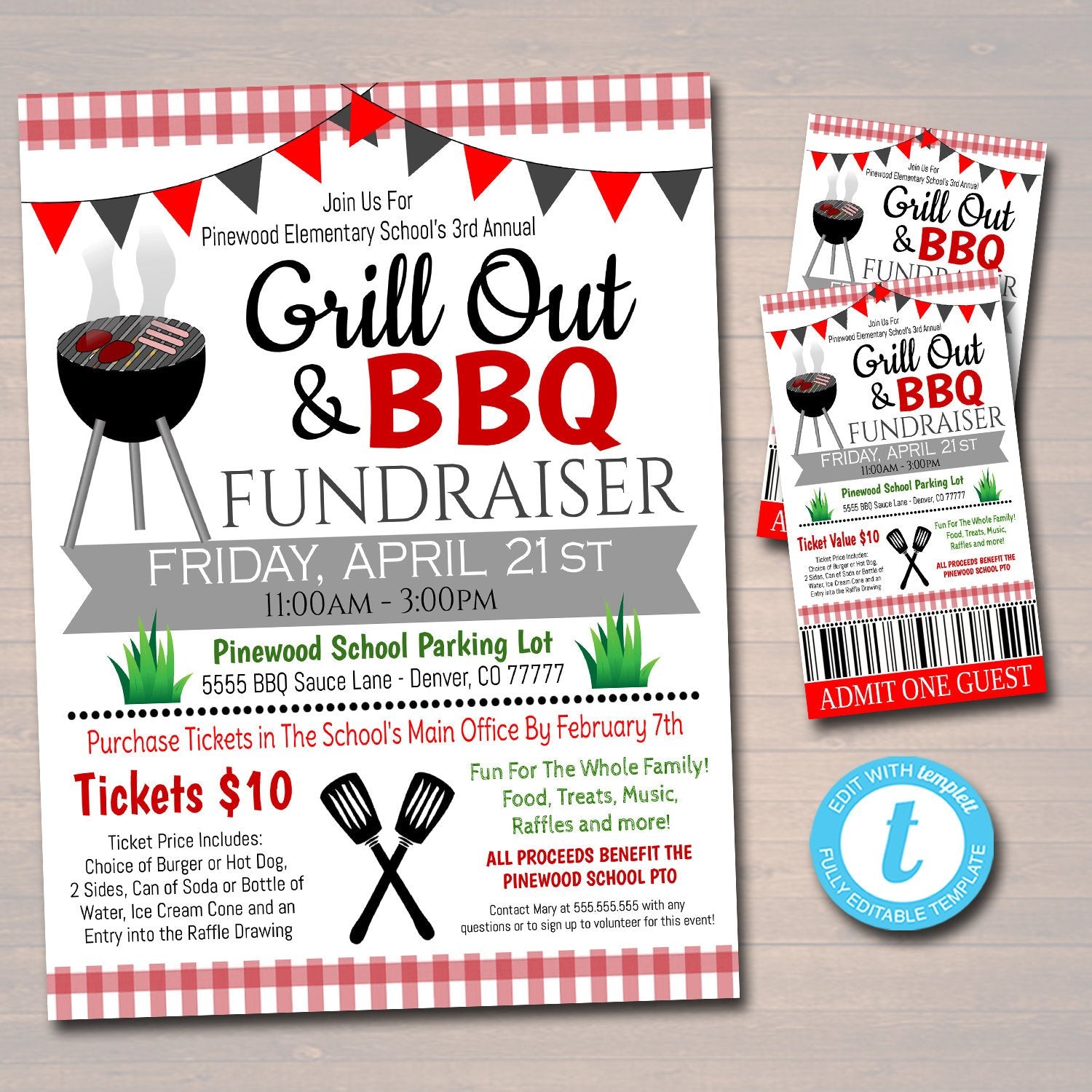 bbq fundraiser tickets