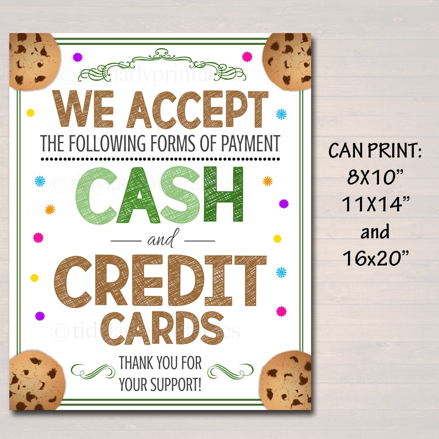 Credit Card Receipt Favor Tag Template Printable Shopping 