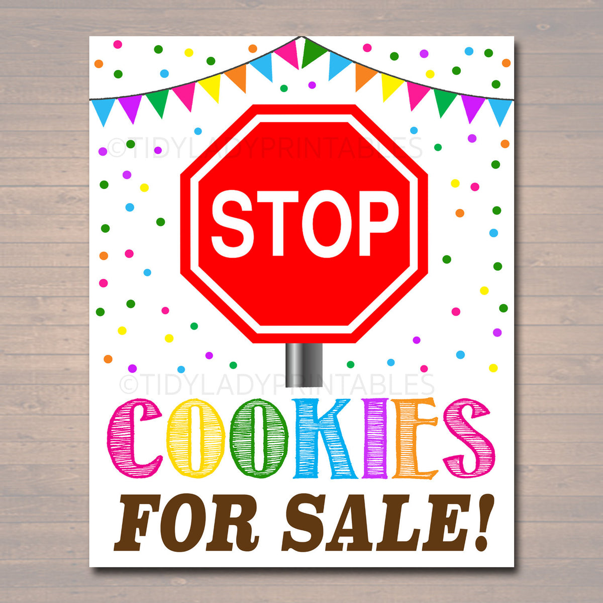 Cookie Booth Ideas, Decor and Signs TidyLady Printables